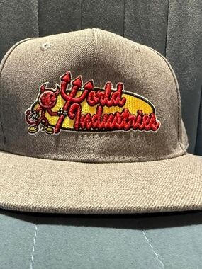 Snapback Hat with Red & Yellow Logo